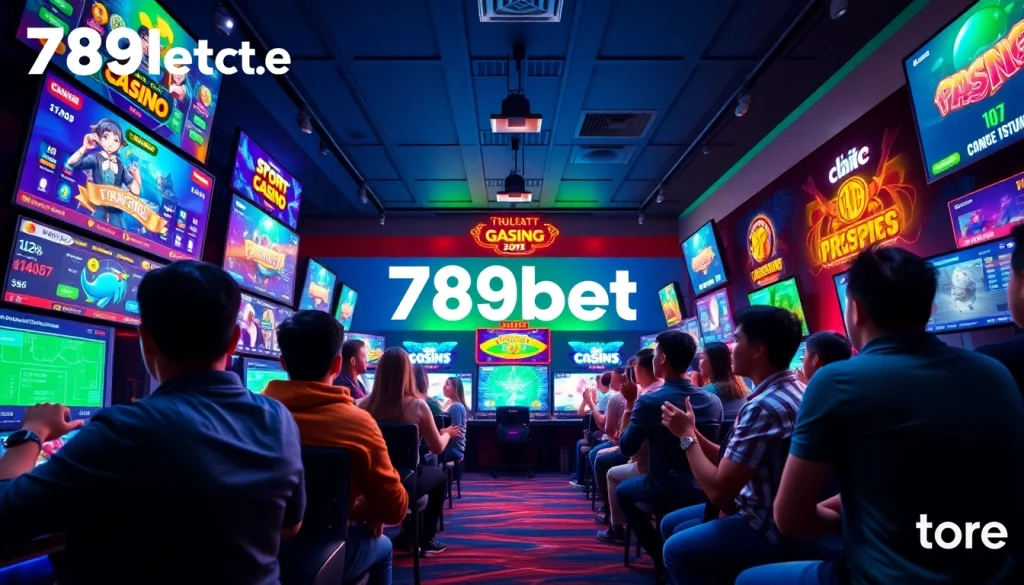 Engaging players enjoying diverse games at 789bet.store, showcasing online gambling excitement.