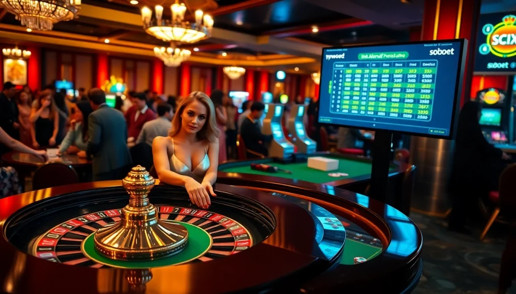 Experience thrilling bets with link alternatif sbobet at a luxury casino scene.