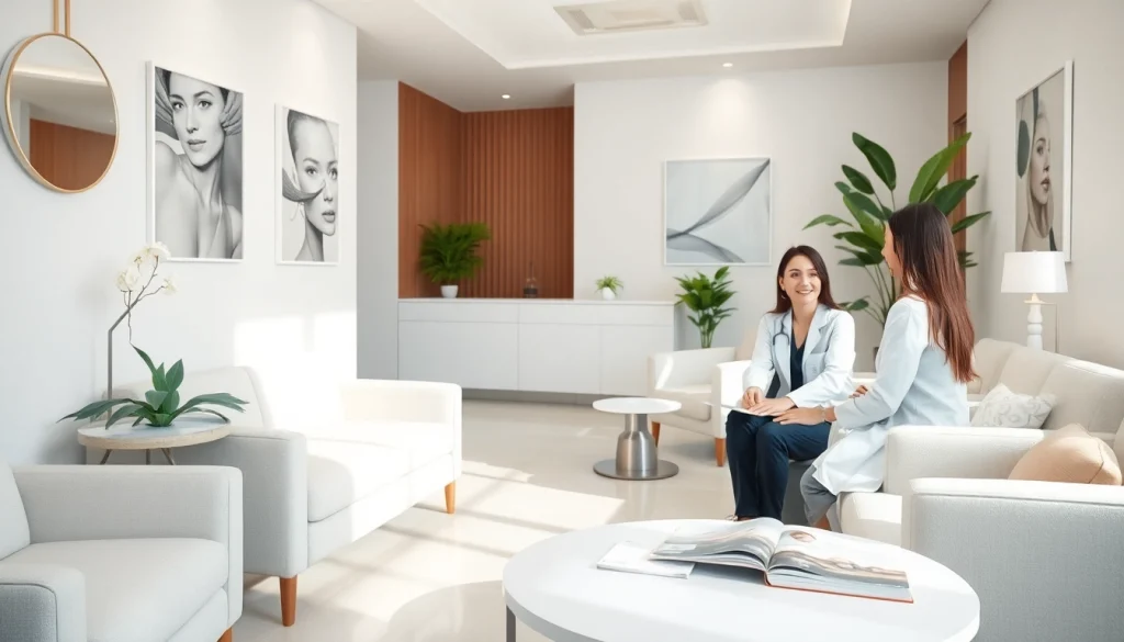 現代のエステティッククリニックの魅力的なカウンセリングエリアで紹介される、美容整形クリニックおすすめ口コミ＆評判情報