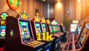 Slot deposit 1k menarik pada antarmuka permainan slot online dengan mesin dan simbol kemenangan
