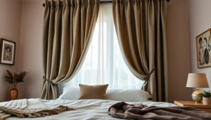 Verduisterende gordijnen creëren een sfeervolle, rustige slaapkamer met optimale privacy.