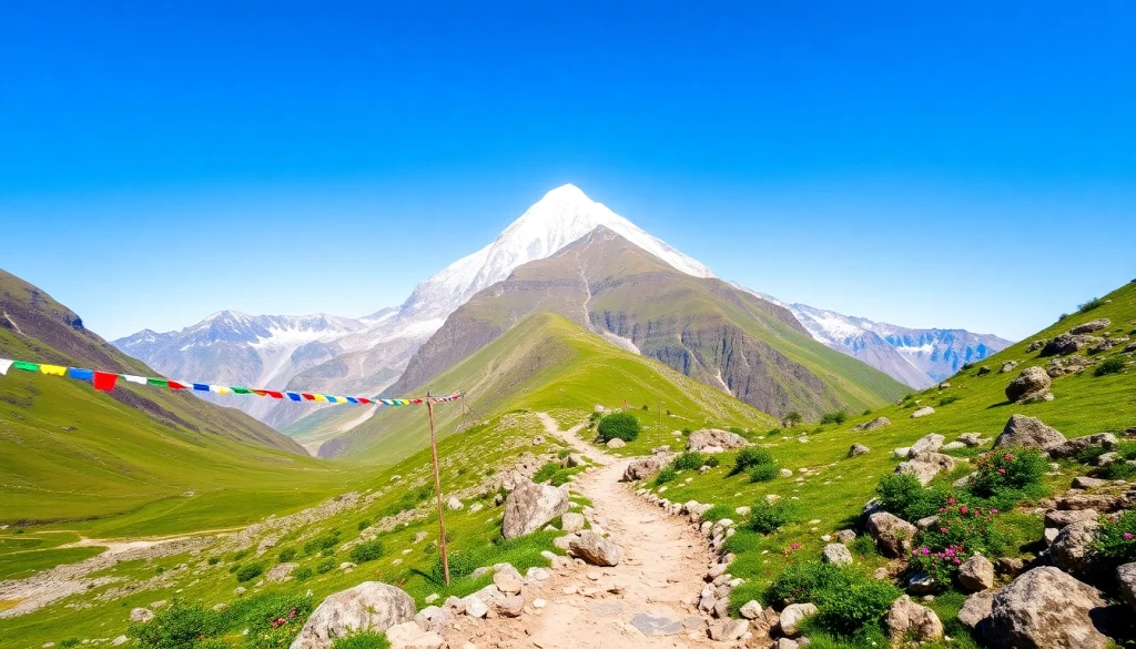 Manaslu Circuit trek featuring Mount Manaslu and breathtaking mountain landscapes.