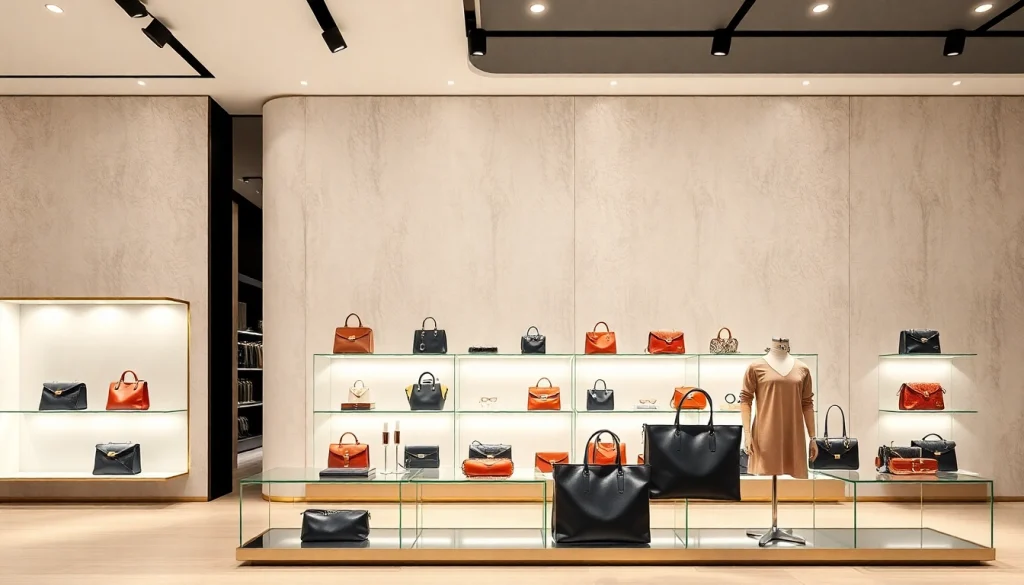 레플리카사이트에서 고급 럭셔리 아이템을 보여주는 세련된 쇼핑 환경.