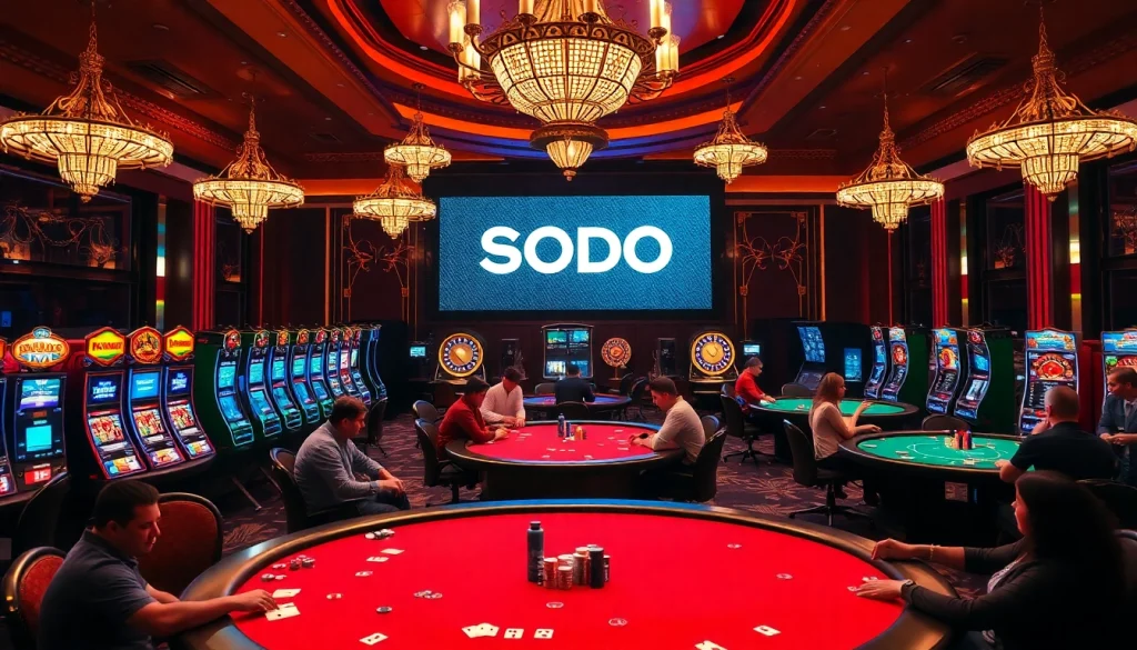 SODO Casino offers an exhilarating poker experience with luxurious settings and vibrant gaming.