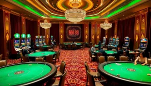 Experience thrilling gameplay at MM 88 Casino with elegant tables and exciting slot machines.