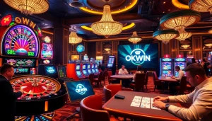 Experience thrill and excitement at OKWIN's online gambling scene with roulette, cards, and more.