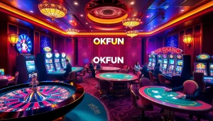 Experience the thrill of Nhà cái OKFUN with vibrant casino activities and luxurious gaming environments.