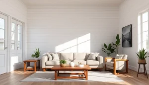 Transform your home with shiplap walls and rustic furniture for a cozy atmosphere.