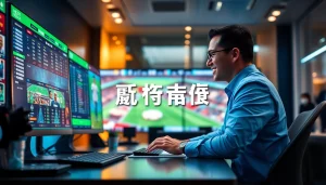 Interactive betting environment showcasing 슈어맨's customer service and high-tech platform.