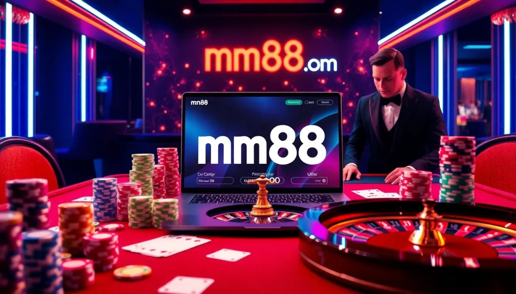 Experience luxury gambling at mm88.com with vibrant casino tables and exciting gameplay.