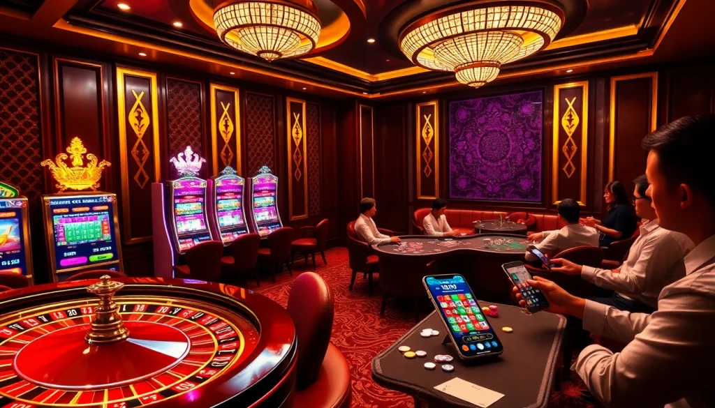 Vivez le frisson du casino en ligne avec des joueurs engagés dans des jeux glamours.