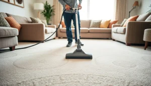 Carpet cleaners Roseville CA enhancing a cozy living room with professional cleaning.