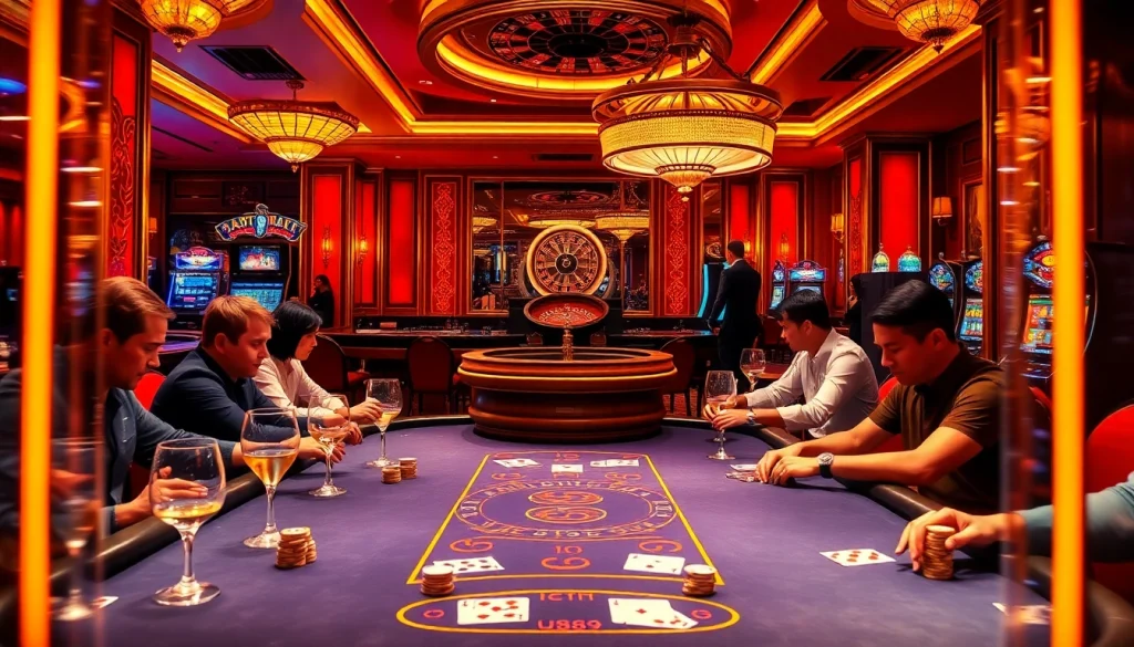 Experience thrilling gameplay at u8888 represented by a dynamic casino poker table scene.