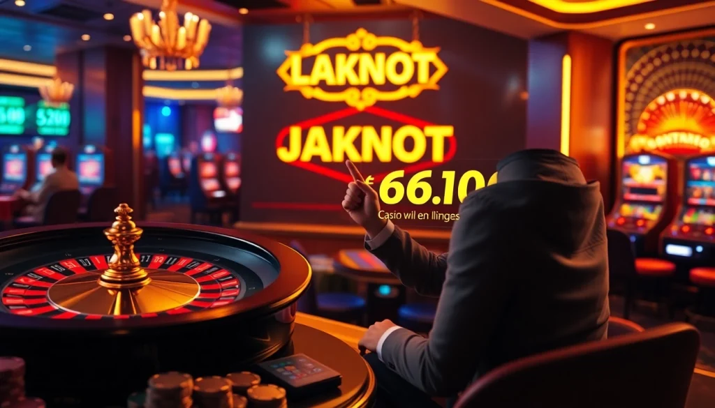 Capturer un moment gagnant dans un casino en ligne avec des machines à sous animées et de la roulette.