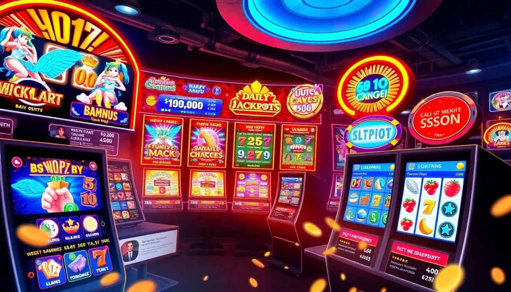 Vibrant online gaming interface demonstrating aman788's exciting slot recommendations and bonus features.