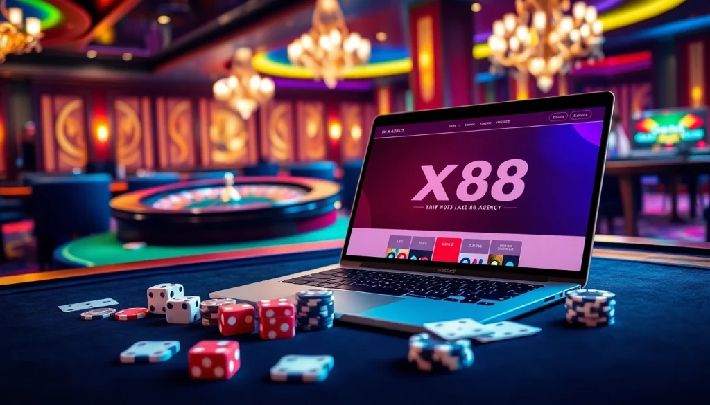 Experience the excitement of online betting at https://x88.agency/ with vibrant casino visuals and engaging gameplay.
